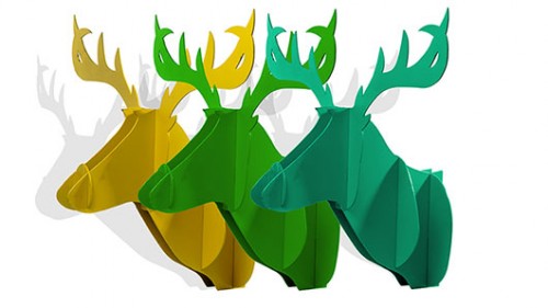 Dear-Deer ראש אייל מברזל ממוחזר