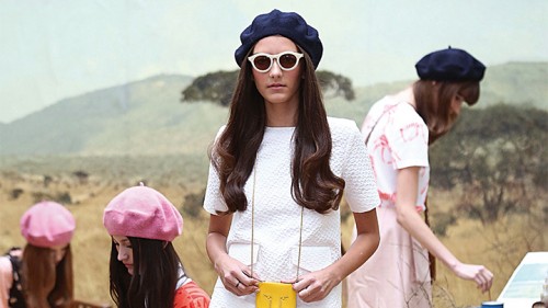 נטלי איידלמן בתצוגה של אורלה קיילי. צילום: Getty Images