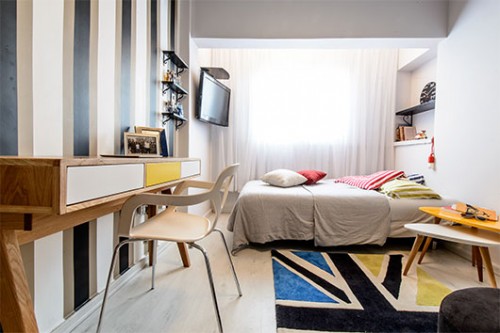 החדר של דור נקש. עיצוב: שרית חביב, תמי שריר, צאלה פרסמן. צילום: יובל יוסף. צו 8 למעצבות