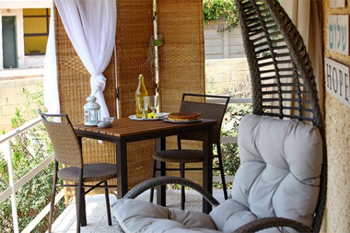 פינת הישיבה שעוצבה עבור החייל פינת הישיבה שעוצבה עבור החייל