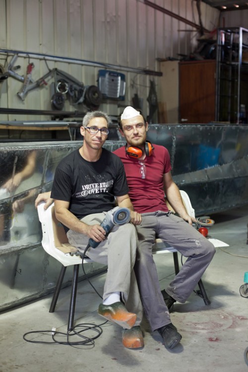 סטודיו אישפח. רונן וסרמן (מימין) צילום: בועז לביא