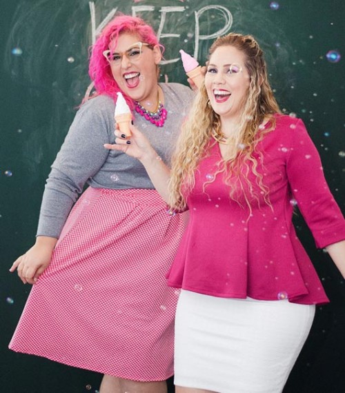 נשים יפות במידות גדולות. מיכל וגאלה ל"פלאס סייז פאשן וויקאנד"