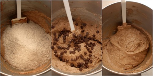 מקפלים פנימה את פצפוצי השוקולד לתוך התערובת | צילום: בלוג פצפוצים