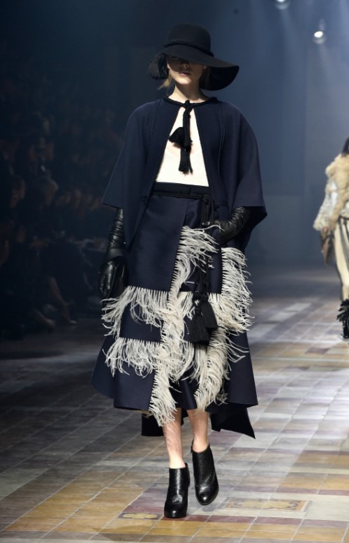 לנווין לחורף 2015-16. שבוע האופנה בפריז. צילום: gettyimages