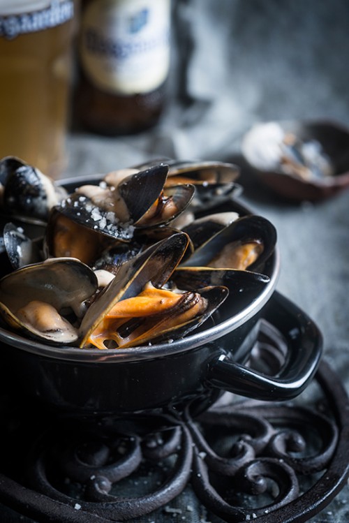 סיר מולים בציר סרטנים, שמנת וברנדי | צילום: בן יוסטר