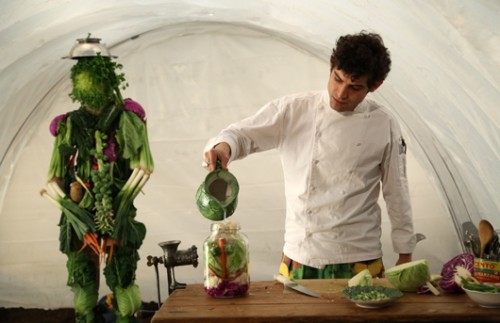 בן הגרי, "Fresh", מציע עצמו כאלגוריה ליצירת אמנות בהשראת ג'וזפה ארצ'ימבלדו | צילום באדיבות גלריה רוזנפלד, תל אביב