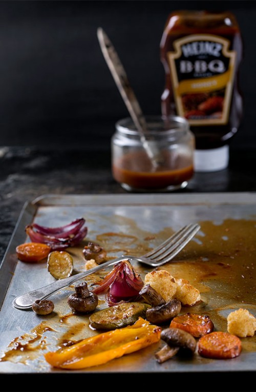 ירקות אנטיפסטי ברוטב ברביקיו עם דבש | צילום: שירן כרמל