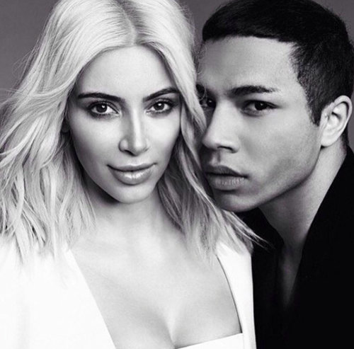 אוליבייה רוסטאן מבית האופנה בלמיין וקים קרדשיאן