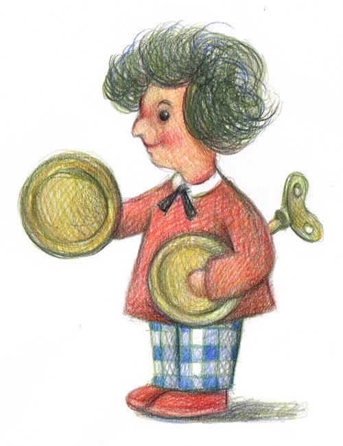 איור של ליאורה גרוסמן, מתוך התערוכה "בובה עם סדק", הוצגה&nbsp;בבית הבראה לצעצועים