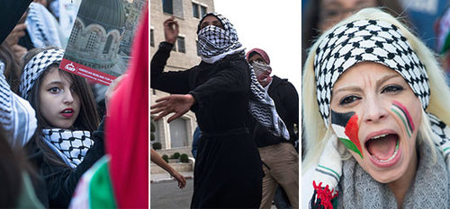 מפגינות ופעילות פלסטיניות שוברות את כללי המשחק | צילום: GettyImages מפגינות ופעילות פלסטיניות שוברות את כללי המשחק | צילום: GettyImages