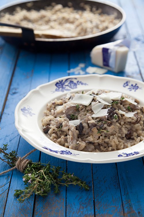 ריזוטו פטריות, מסקרפונה ופקורינו | צילום: דן לב | סטיילינג: דלית רוסו