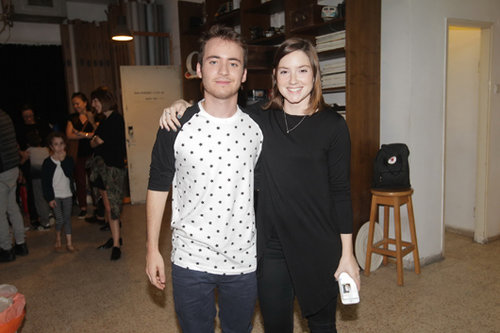 אליאנה תדהר ודניאל מורשת על סט הצילומים של קסטרו | צילום: שוקה כהן