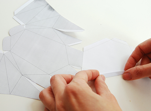 קפלו את השרטט לפי קווים הפנימיים | צילום: דילה באירמוב