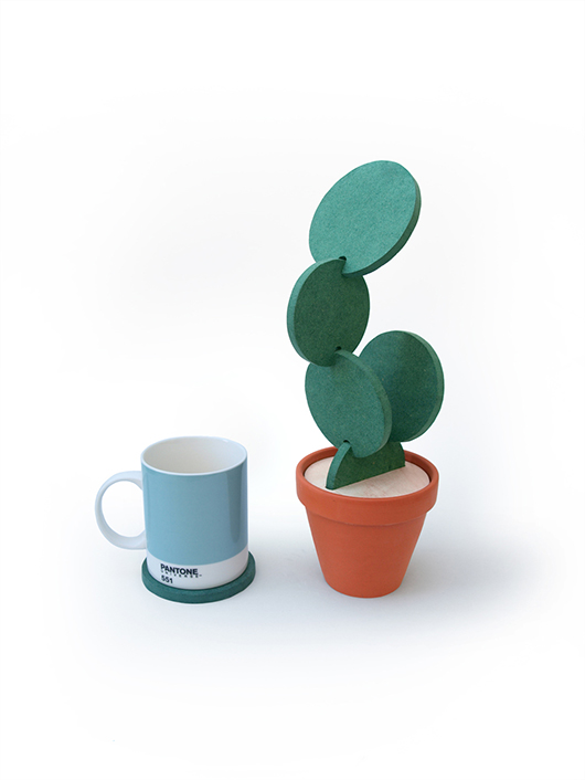 עציץ תחתיות כוסות שאפשר לפרק ולהרכיב | צילום: יח"צ