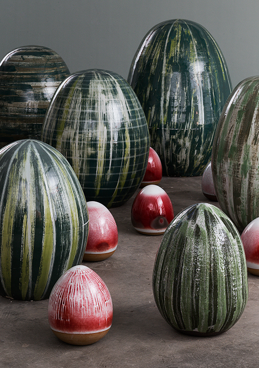 עבודותיה של האמנית מרתה ריגר | צילום: אלעד שגיא