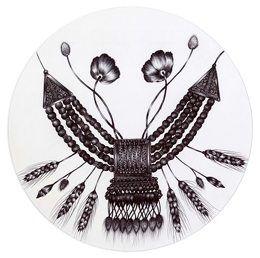 האמנית אסתר כהן מציגה טכניקת רישום בעט כדורי | צילום: יח"צ