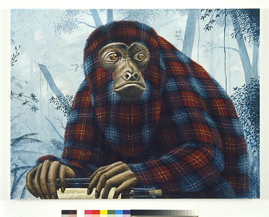 Sean Landers – Casting It Back Out to Sea (Howler Monkey), 2014 | צילום: באדיבות האמן וגלריה Petzel, ניו יורק
