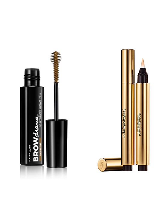 שלב 2 בעזרת: טוש אקלה של איב סן לורן, מסקרה לגבות מייבלין | צילומים: מוטי פישביין, יח"צ