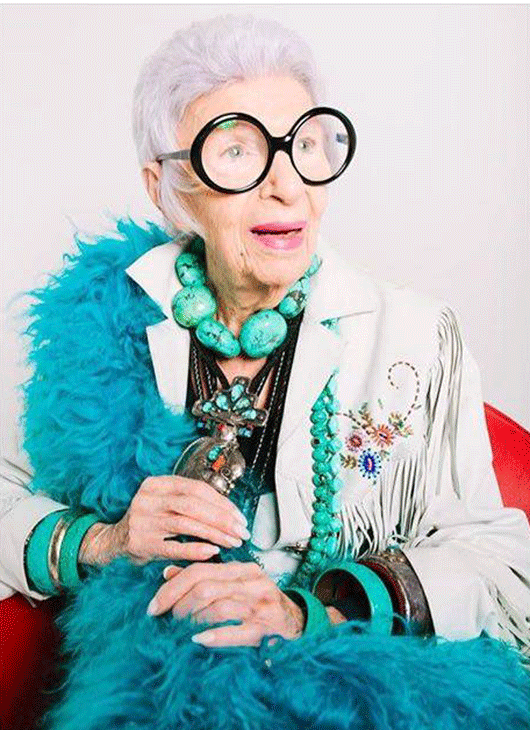 מתוך עמוד האינסטגרם iris.apfel@