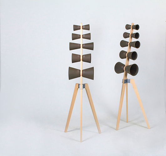 פרוייקט שהגמר של יהלומי - פעמוני בזלת שלכל אחד צליל שונה | צילום: ליאור גולסד