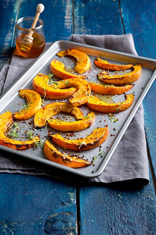 דלעת יפנית צלויה בדבש וצ'ילי | צילום: בועז לביא