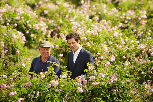 הבשם אוליביה פולז' (מימין) ומגדל הוורדים ג'וזף מול | צילומים: יח"צ