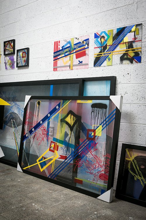 סטודיו ייחודי ששואב השראה מגרפיטי ומאמנות מודרנית  | סטודיו דניאל פלדהאקר | צילום: שירן כרמל