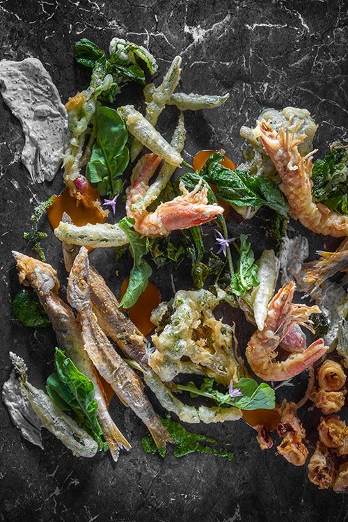 ירקות ודגים עונתיים בסגנון פריטו מיסטו | צילום: אנטולי מיכאלו | סטיילינג: ענת לבל