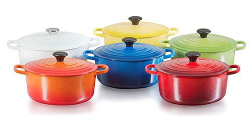 סירי הברזל המפורסמים של המותג Le Creuset 