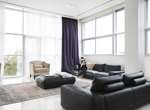 דירת לופט עירונית שתוכננה עבור זוג צרפתים בוגר | צילום: רות לואר שמולביץ'