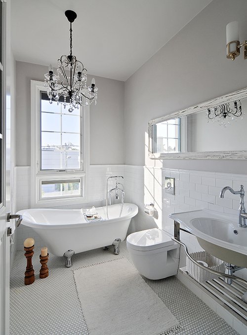 חדר הרחצה של הבן בקומת הילדים | צילום: שי אדם