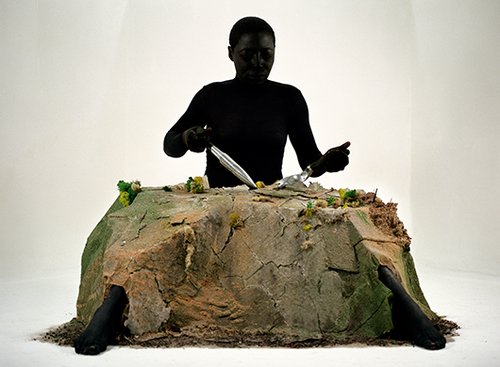 Otobong Nkanga | מתוך הסדרהAlterscapes Playground , 2005-2015, הדפסת צבע, 50X67 ס"מ | באדיבות FABIENNE LECLERC, פריס