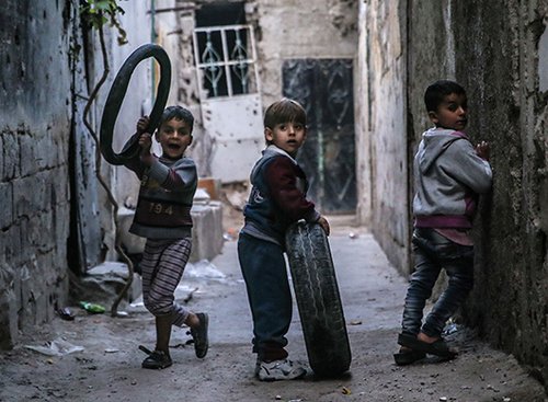 ילדים בדמשק (למצולמים אין קשר לכתבה) | צילום: Getty Images ילדים בדמשק (למצולמים אין קשר לכתבה) | צילום: Getty Images