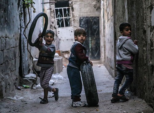 ילדים בדמשק (למצולמים אין קשר לכתבה) | צילום: Getty Images