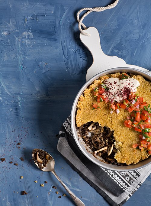 קובה סינייה מפטריות ועדשים | צילום: בועז לביא