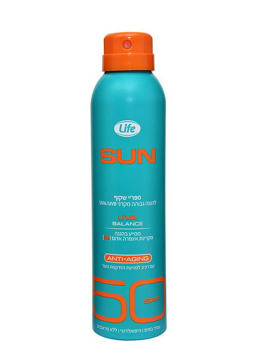 תרסיס הגנה שקוף 50 SPF של לייף