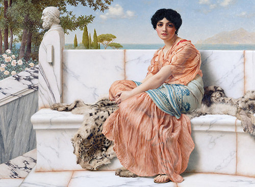 In the Days of Sappho | John William Godward