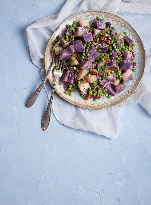 סלט תפוחי אדמה סגול | צילום: שרית גופן | סטיילינג: ענת לבל