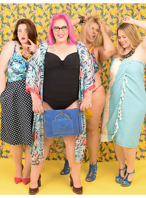 גאלה רחמילביץ' בקמפיין לשבוע אופנת הפלאס סייז