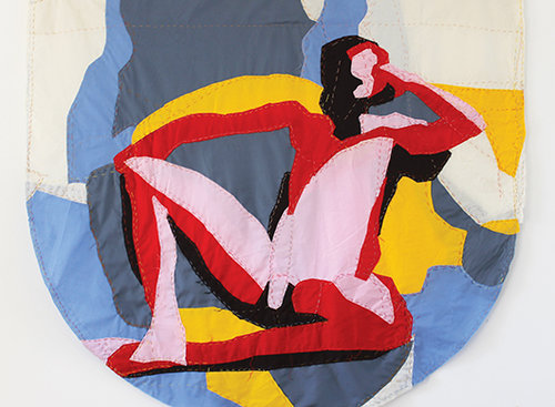 אביב קלר, Nude1 ,בדי כותנה, 2017 אביב קלר, Nude1 ,בדי כותנה, 2017