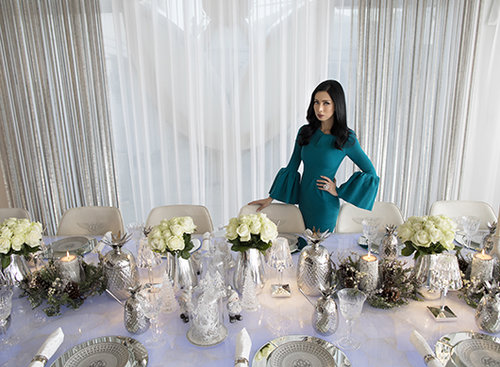 שמלה milly למאדם דה פומפידור | צילום: אלכס ליפקין