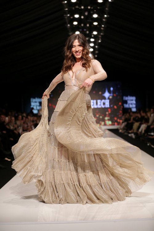 חן אמסלם בערב הגאלה של פנדורה, שבוע האופנה תל אביב 2018 | צילום: אבי ולדמן