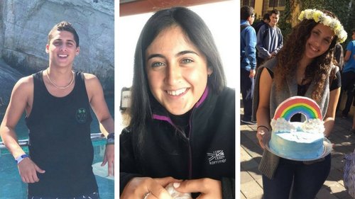 שני שמיר, אגם לוי וצור אלפי שנהרגו באסון בנחל צפית | צילום: מתוך הפייסבוק