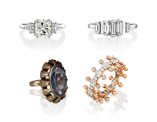 טבעות של Bleecker & Prince וofraantiques.com צילום: יח"צ וofraantiques.com