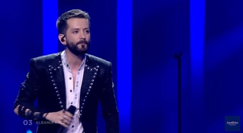 אלבניה בחצי גמר האירוויזיון 2018 | צילום מסך מתוך היוטיוב