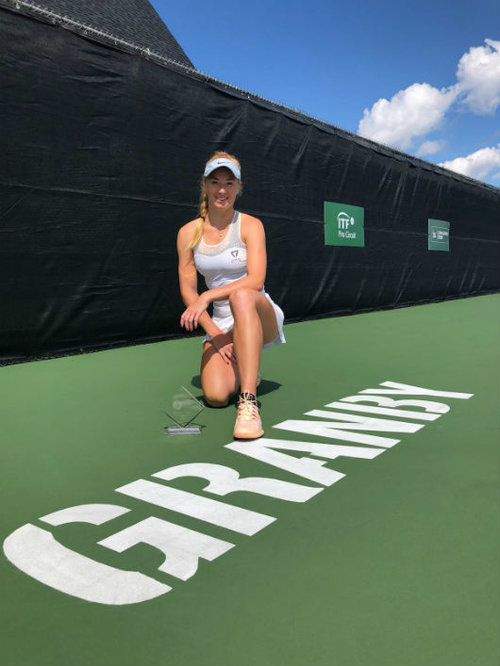 יוליה גלושקו, מנצחת טורניר גרנבי קנדה 2018. צילום: קרן שלמה