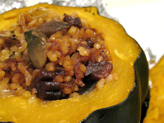 דלעת ערמונים ממולאת