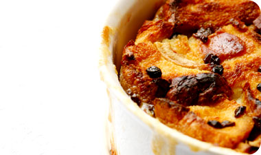 פודינג לחם, אגסים ומרציפן