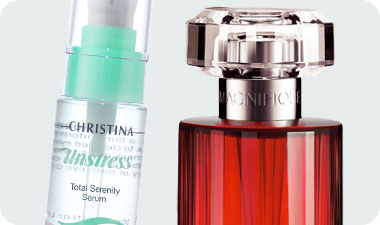 Magnifique, הבושם החדש לנשים של לנקום וסרום לטיפוח עור הפנים של כריסטינה