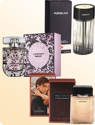 Pure Black, הבושם החדש לגבר של בוגטי, L'instant Magic, הבושם הוותיק של גרלן בגרסה חדשה, הבושם החדש לגברים של אנטוניו בנדרס